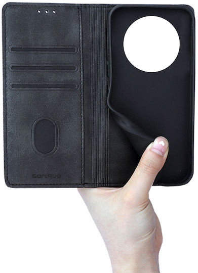 Vintage Magnet Wallet Phone Case Sonique Oppo Reno12 F 5g Oppo Reno12 Fs 5g Black