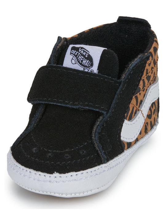 Leopard Παιδικά Sneakers High Μαύρα
