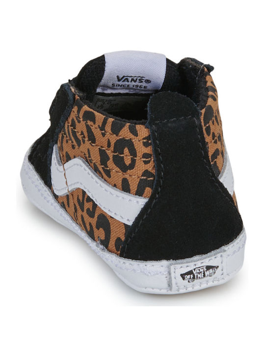 Leopard Παιδικά Sneakers High Μαύρα