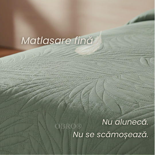 Tagesdecke Übergröße Mint Green 220x240cm