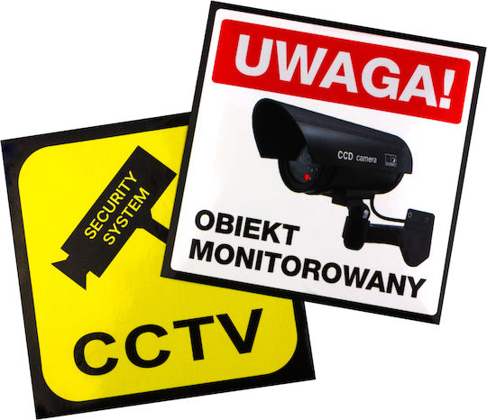 Set of Two Simulated Tube Cameras Led Ir White Power Supply 2xaa Not Included in Delivery Abs Ir1800 Wt
