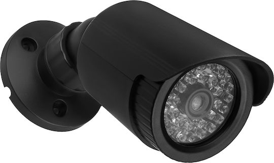 Set of Two Dummy Tube Cameras Led Ir Black Power Supply 2xaa Not Included in Delivery Abs Ir1800 Bt