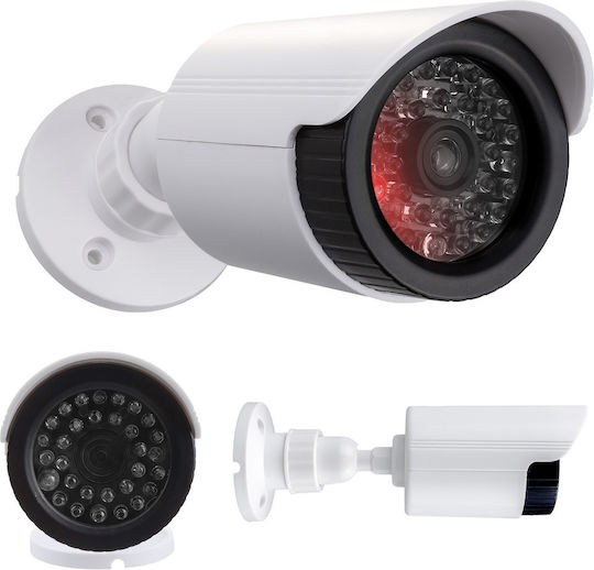 Set of Two Simulated Tube Cameras Led Ir White Power Supply 2xaa Not Included in Delivery Abs Ir1800 Wt