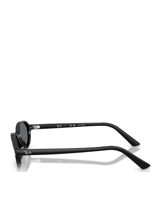 Ray Ban Унисекс Слънчеви Очила с Черна Пластмасова Рамка и Черни Стъкла