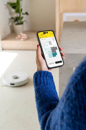 Karcher RVC 3 Comfort Extra Robot Vacuum Cleaner with Laser Mapping and 15000Pa Suction Power White