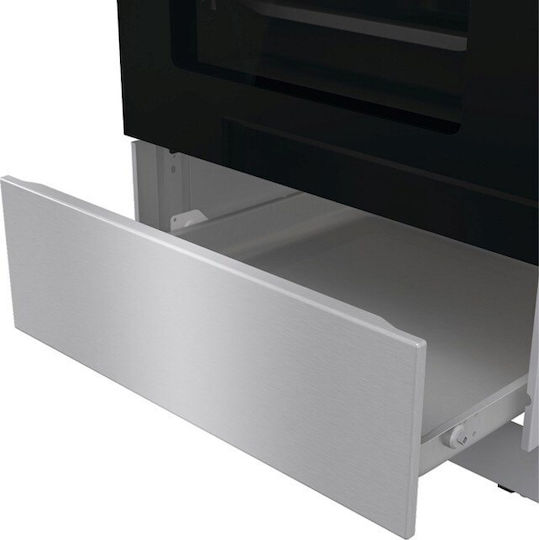 Gorenje Κουζίνα 70lt με Εστίες Υγραερίου Π50εκ. Silver