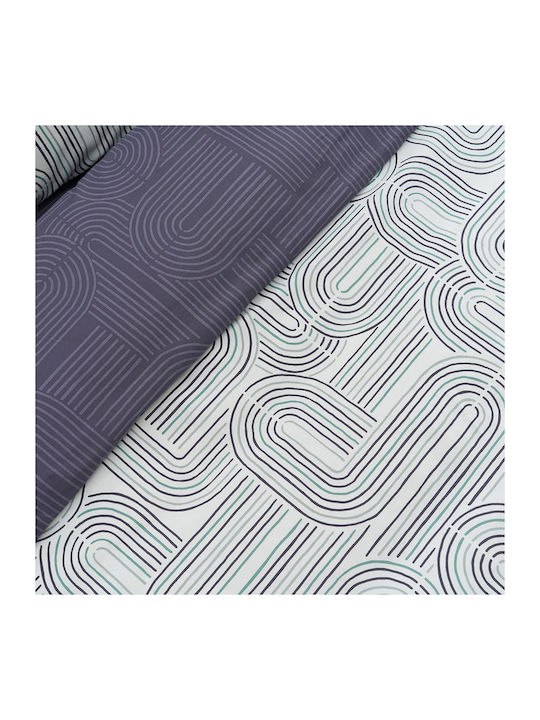 Vesta Home Πάπλωμα Υπέρδιπλο 230x240εκ. Πετρόλ-γκρι