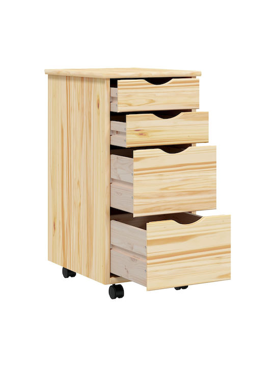 Чекмеджета Офис Διαφανής Βερνίκι 34x39x65.5см