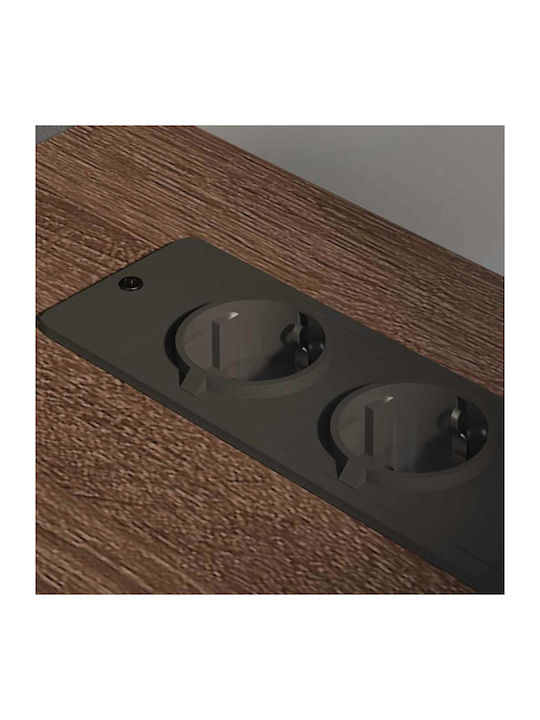 vidaXL Büroaufbewahrungsschublade und -schrank Holzschattierung Eiche mit Rädern 76x41x72cm