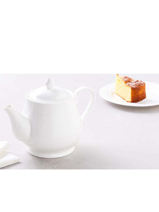 Maxwell & Williams Teekanne Porzellan Weiß 1000ml