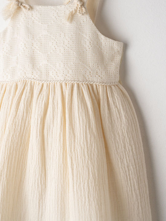 Evita Kinderkleid Ecru