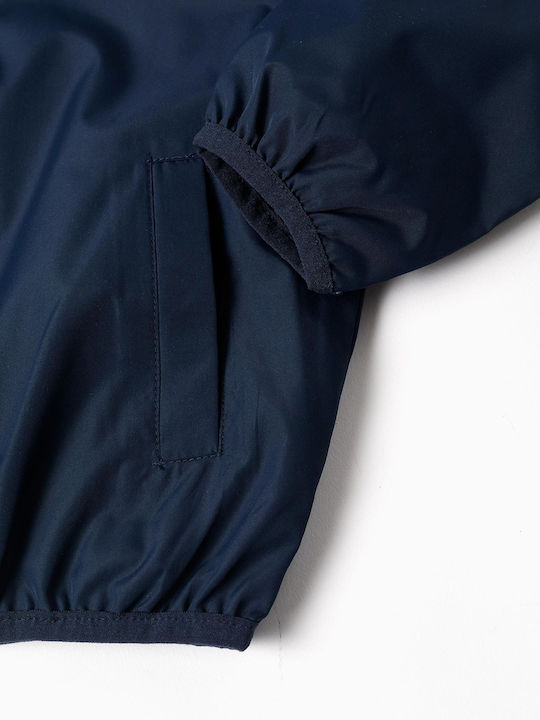 Kids' Casual Jacket Windproof with Hood Blue
