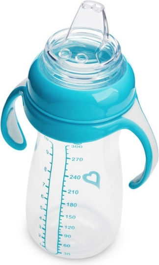 Munchkin Gentle Tall Transition Cup Baby Sippy Cup Plastic with Handles Blue for 9m+ 296ml