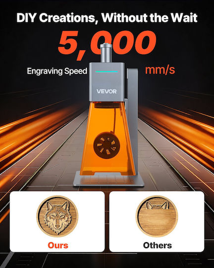 Vevor Laser Engraver 12W Κατάλληλο για Ακρυλικό / Plexiglass / Δέρμα
