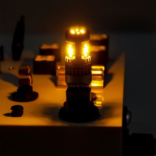Λάμπα Αυτοκινήτου 7443 T20 LED Πορτοκαλί 12V 21W
