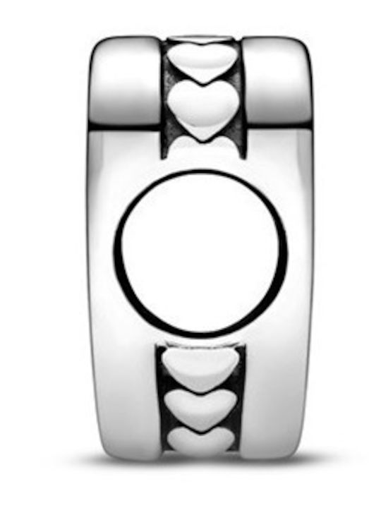 Pandora Hängender Herz Charm aus Silber