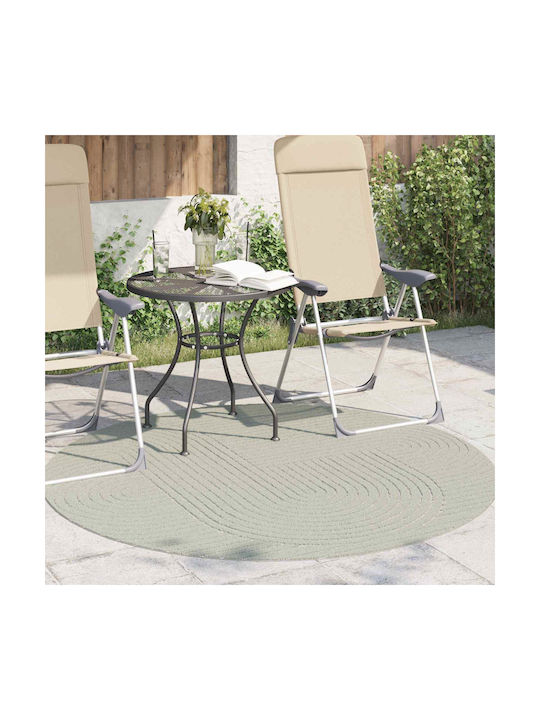 vidaXL Huarte Anti-slip Rug Round Green