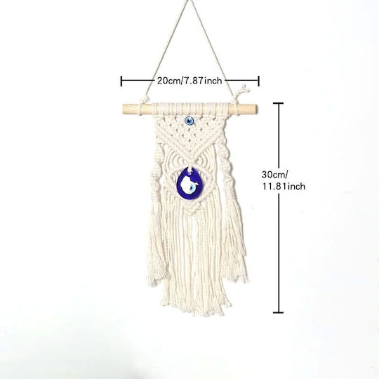 Macrame Hängendes Wanddekoration aus Stoff 30x30cm