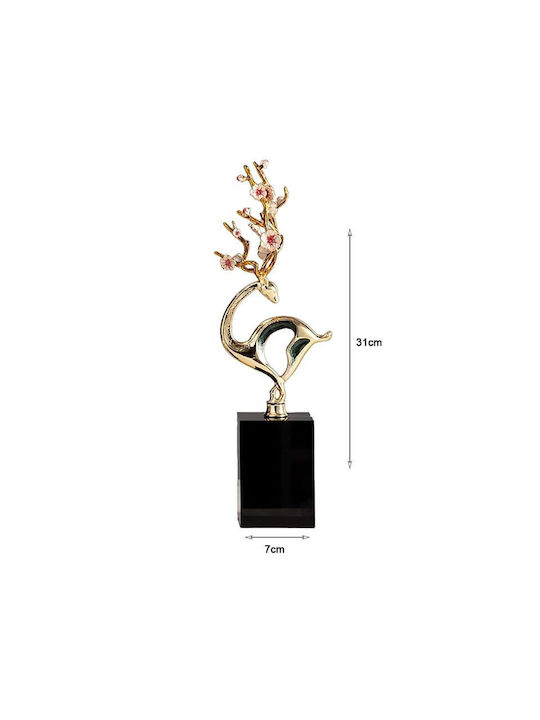 Χρυσό Διακοσμητικό Μαρμάρινη Βάση Gold Sculpture Decor