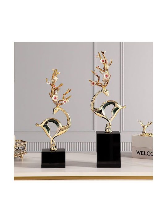 Χρυσό Διακοσμητικό Μαρμάρινη Βάση Gold Sculpture Decor