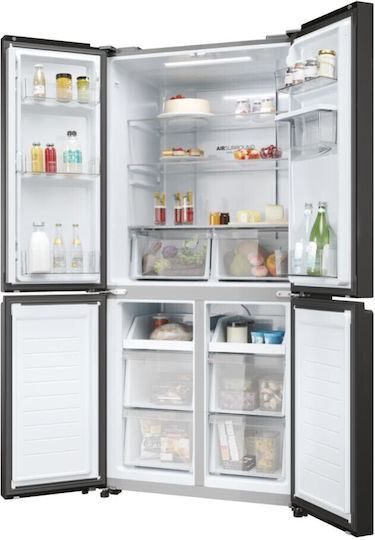 Haier Side-by-Side Kühlschrank 463Es NoFrost H181.8xB83.3xT65cm. Gray Cube 83 Series 3