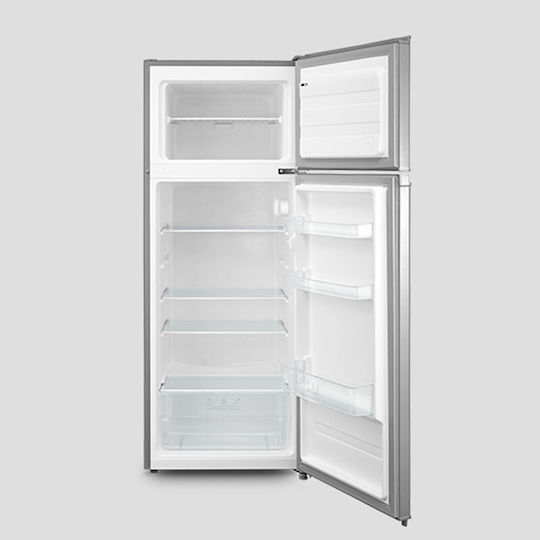 Inventor Double Door Refrigerator 204lt H143xW55xL55cm Silver DP1430SEL
