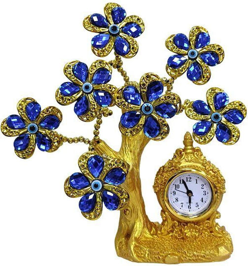 Ceas De Masă Decorativ Cu Indicatori Albastru 90655