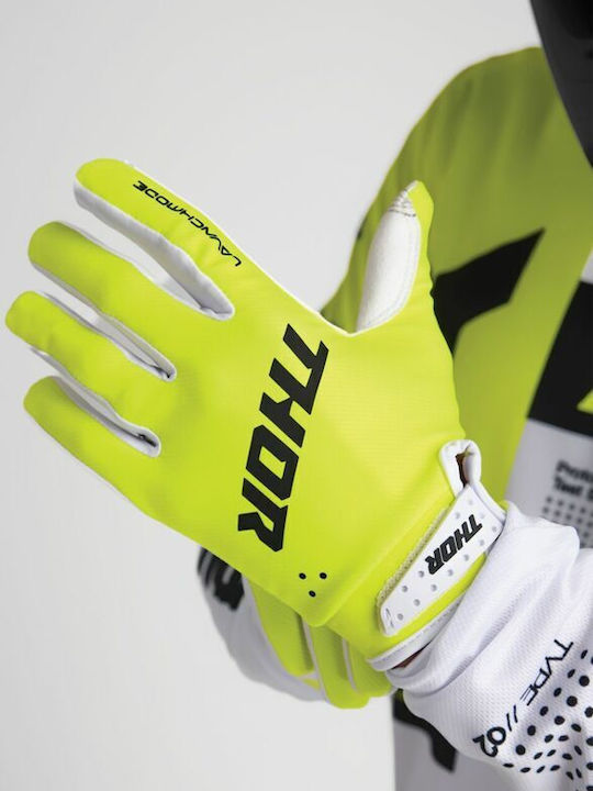 Thor Gloves Mx Launchmode Yellow Acid Airprene