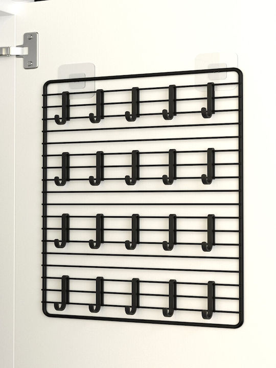 Femmit – Metallic Jewelry Organizer 20 Rings 30x40cm Wardrobe & Wall Black