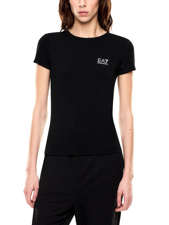 Women's T-shirt Striped Black