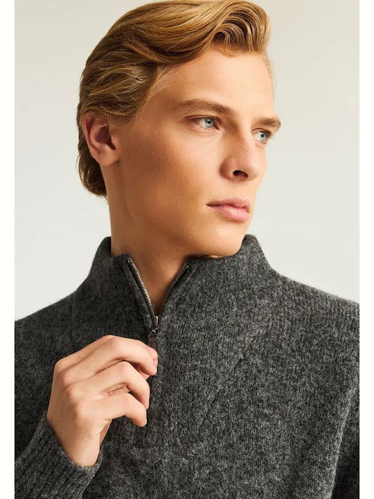 Langarm-Pullover Gray