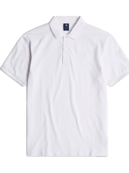 Dunda Slim Polo Μπλούζα Κοντομάνικη Λευκή