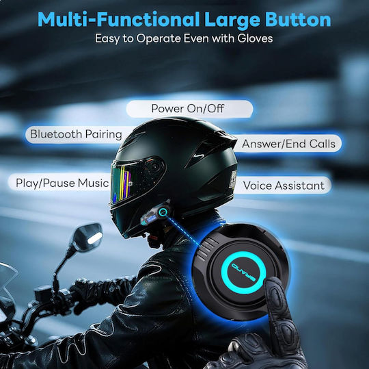 K09 Single Motorcycle Helmet Communication with Bluetooth K09-BLACK