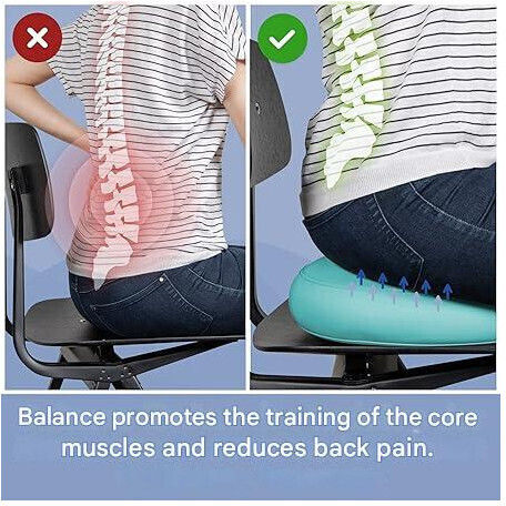 Everest Fitness Pernă De Echilibru Turcoaz Cu Diametru 33cm