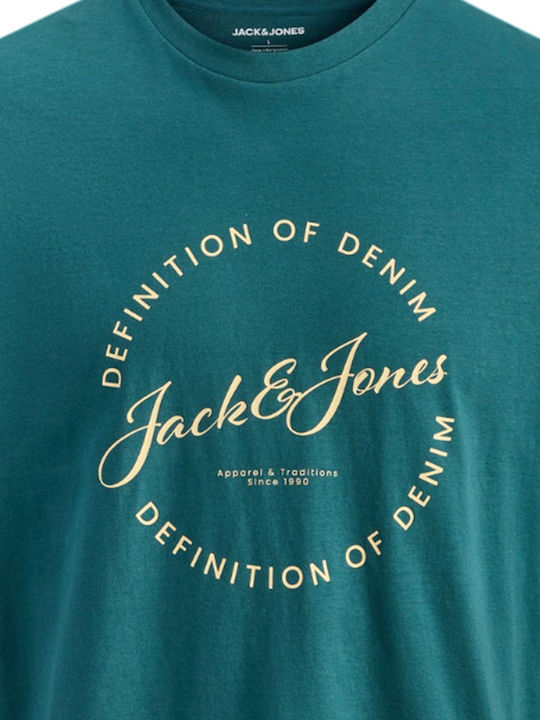 Crew Neck T-shirt Πετρόλ