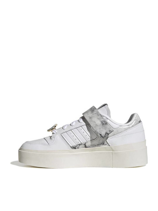 Forum Bonega Дамски Флатформи Маратонки Cloud White / Gold Metallic