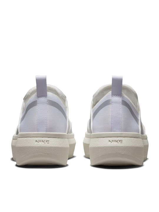 Court Vision Alta Γυναικεία Flatforms Sneakers White / Sail / Metallic Silver