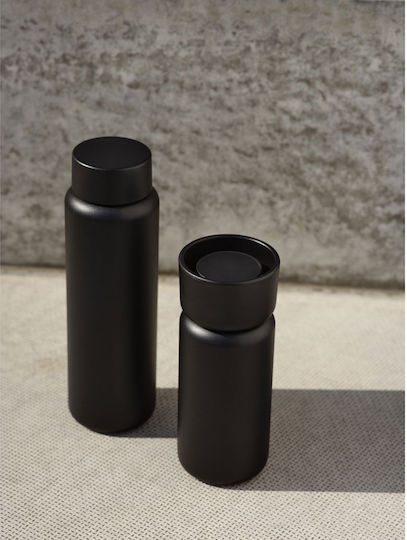 Zone Denmark Ποτήρι Θερμός Ανοξείδωτο 650ml Black