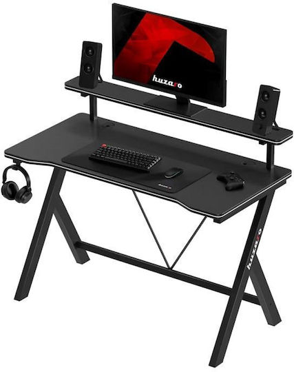 Геймърско Бюро Hero 1.9 Дървено Черно 120x60см