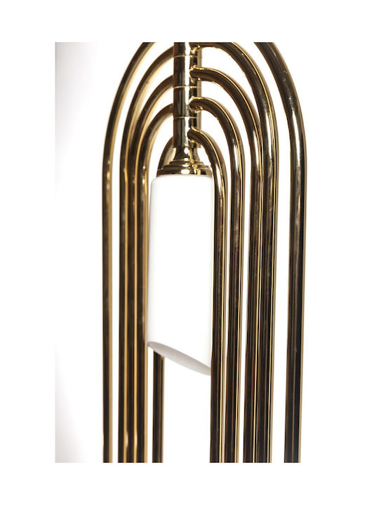 Hängelampe Gold mit Fassung E14, E.14 24x24cm.