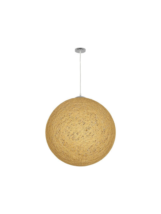 GloboStar Pendant Light Beige Boho with Socket E27 60x60x60cm