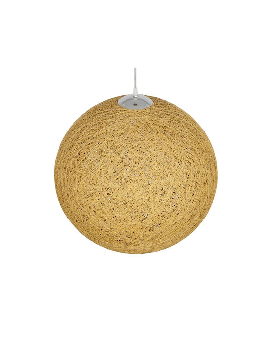 GloboStar Pendant Light Beige Boho with Socket E27 60x60x60cm