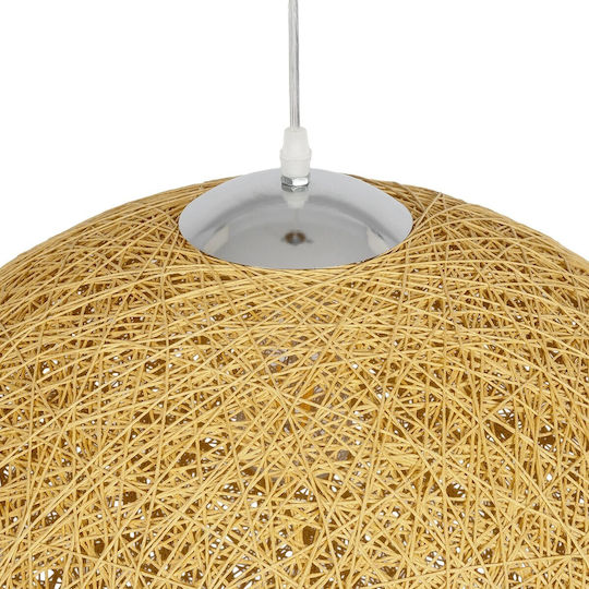 GloboStar Hängelampe Beige Boho mit Fassung E27 60x60x60cm.