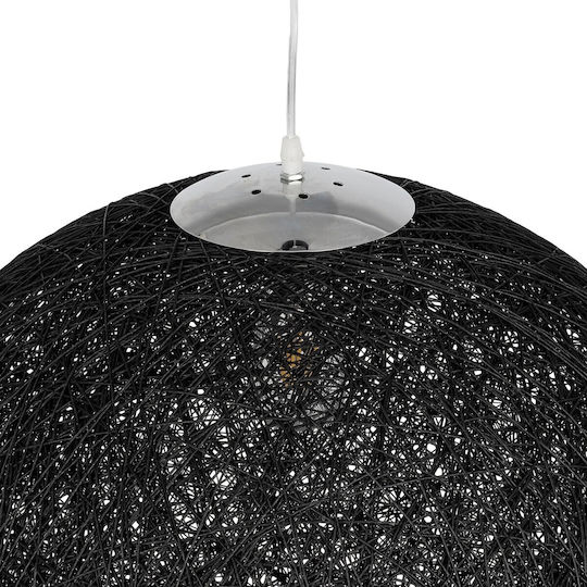 GloboStar Lustră Negru Boem cu Dulie E27 60x60x60cm.