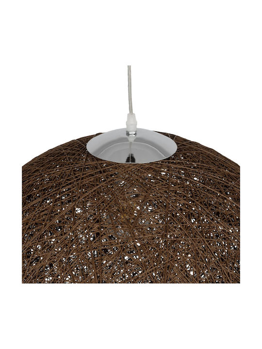 GloboStar Pendant Light Brown Boho with Socket E27 60x60x60cm