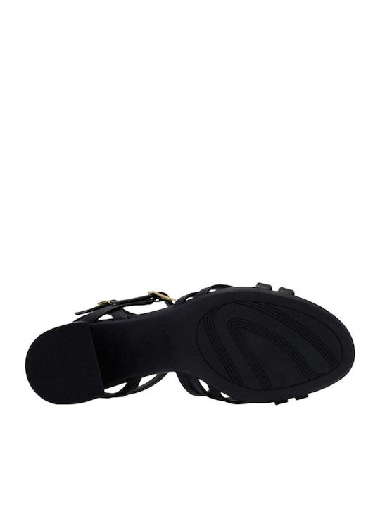 Ezoria Strap Leather Sandals Anatomic Black