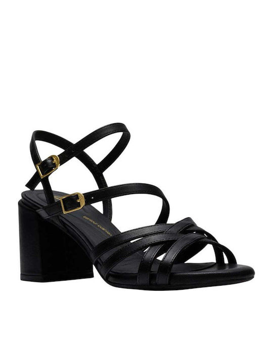 Ezoria Strap Leather Sandals Anatomic Black