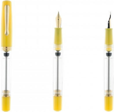 Nahvalur Writing Pen Fine 1.1mm Yellow made of Steel
