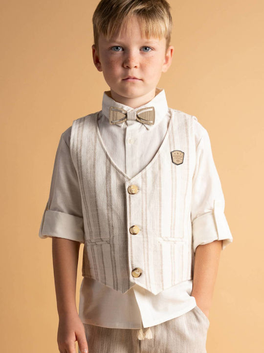 Kinder-Set mit Hose Sommer 3Stück Beige