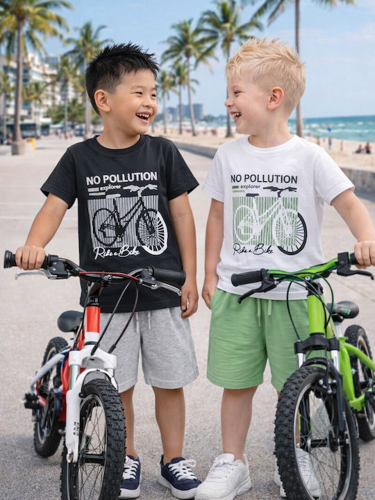 Kinder-Set mit Shorts Sommer 2Stück Black